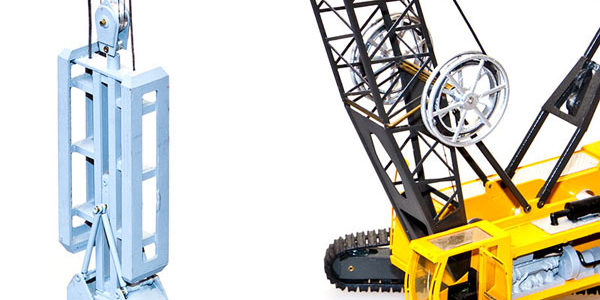 Sennebogen 6100 mit hydraulischem Schlitzwandgreifer 1:50