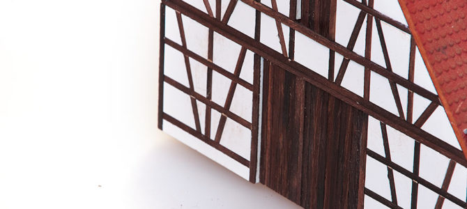 Detail Fränkisches Bauernhaus mit Scheune Maßstab 1:50