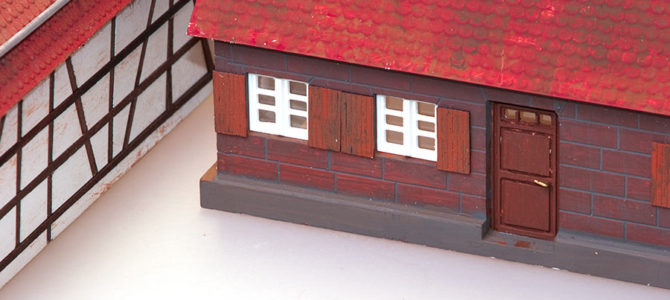 Detail Fränkisches Bauernhaus mit Scheune Maßstab 1:50