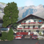 Bahnsteig mit Kulissenvordergrund, wie er in Seefeld angetroffen werden kann