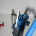 Fuchs 713 M mit langem gekröpftem Stiel und Polypgreifer