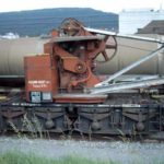 Seitenansicht des Kranes