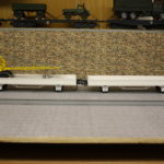 Die beiden im Text erwähnten Eigenbau - Waggons