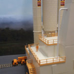 Modell und Kulissenübergang