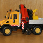 2-Wege Unimog mit Ladekran, Welly