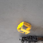 Im Fundus vorhanden: eine Kabine