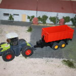 Umgebauter Claas mit Eigenbau Abrollkipper