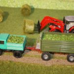 Mit Hächsel beladenes Gespann