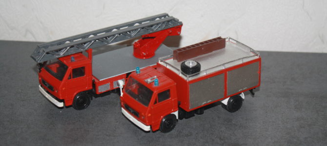 Die Feuerwehr und andere Einsatzfahrzeuge in 1:50