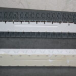 Raupenschiff ohne und mit Ketten